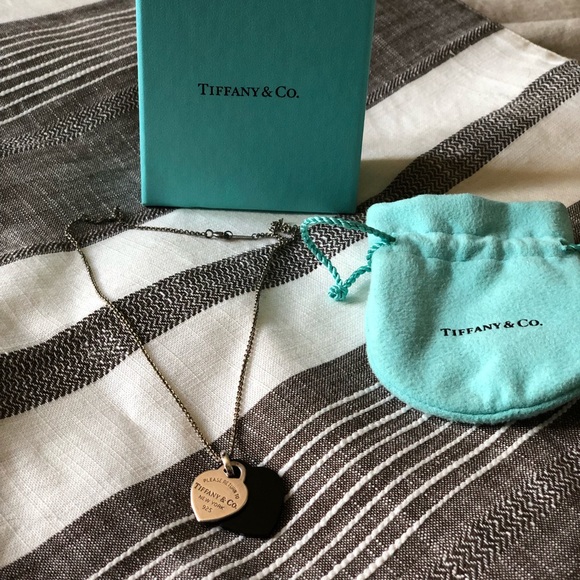 Tiffany & Co. Jewelry - Tiffany Return to Tiffany Double heart necklace